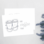 "Coffee To Go" Postkarte - Wonderspot