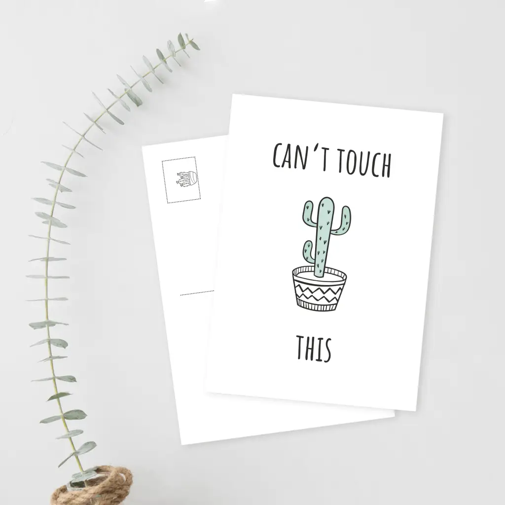 Postkarte "Can't touch this" - Wonderspot