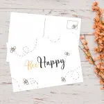 Wonderspot Schreibwaren Postkarte Bee Happy