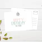 Wonderspot Schreibwaren Postkarte Happy Birthday