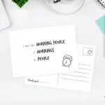 Wonderspot Schreibwaren Postkarte Mornings