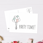 Wonderspot Schreibwaren Postkarte Party Time