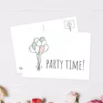 Wonderspot Schreibwaren Postkarte Party Time