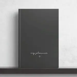 Kalender & Planer 2020 Wonderspot Hardcover Minimal Black undatiert