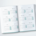 Minimal Black 2025 Planer & Kalender